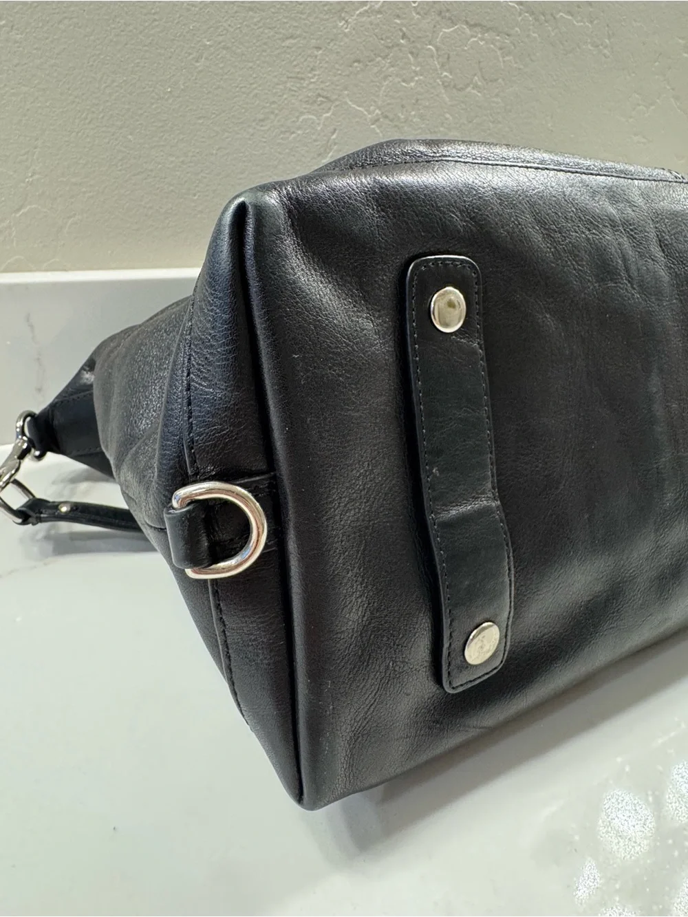 Coach Madison Large Sabrina 12949 Black Leather Satchel Y2K + Dust Bag